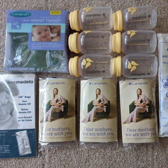 Breast Milk Cooler Bag Storage Bottles Bags TheraPearl Therapy Baby Diaper Wipes - Picture 2 of 12